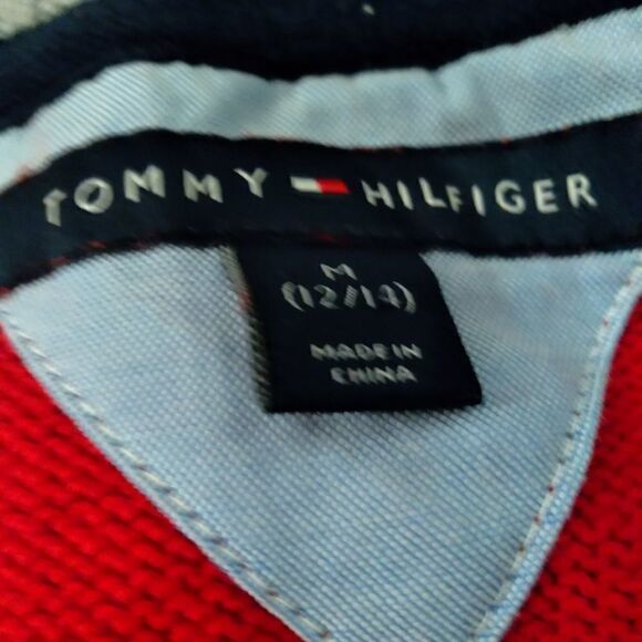 Tommy Hilfiger Red High Neck Sweater Size 12 -14 - Picture 5 of 5
